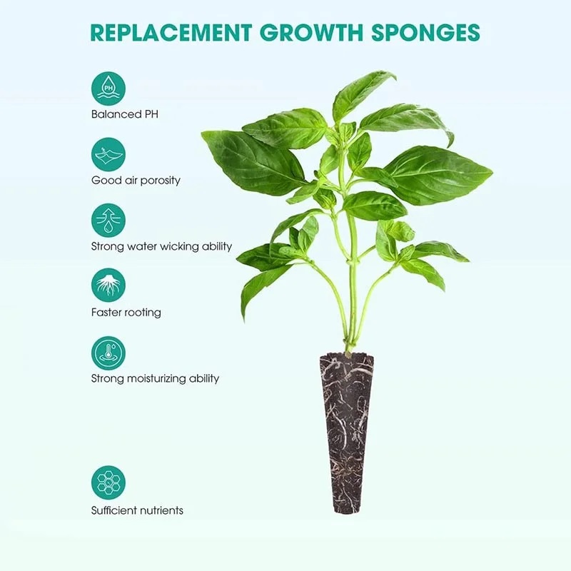 종자 성장 스폰지 교체, 뿌리 성장 스폰지, 모종 스타 - Hydroponic Grow Pod 리뷰 및 가격
