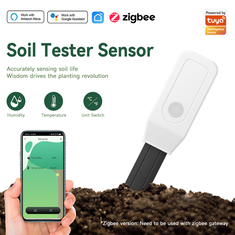 스마트 토양 테스터 센서, 지그비 3.0 토양 수분 및 - Plant Monitor 리뷰 및 가격